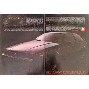 Isuzu Fuel Injected Impulse "Follow Your Impulse" 2-Page Vintage Print Ad 1983